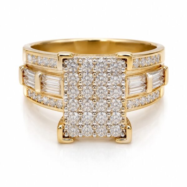 Anillo Corte Princesa CZ 14k Size 8 Weight 8gr