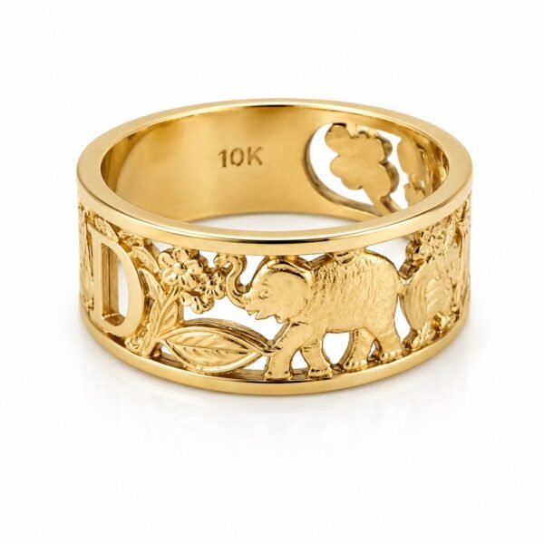 Anillo Good Luck Symbols 10k Size 7 Weight 3.8gr