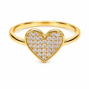 e94897da-68d9-4916-9512-08deee00cdd5.jpg Anillo Mujer Sencillo Corazon Pave Rose 10k Size 8.5'' Weight 2.2gr