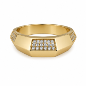 ea3f3df2-72d3-4602-7899-08df03768314.png Anillo Mujer Geometrico 14K Size 6 Weight 2.3gr