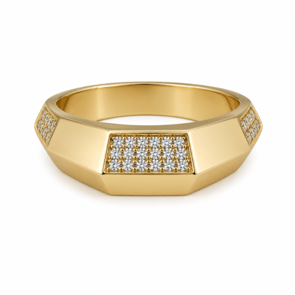 Anillo  Mujer Geometrico 14K Size 6 Weight 2.3gr