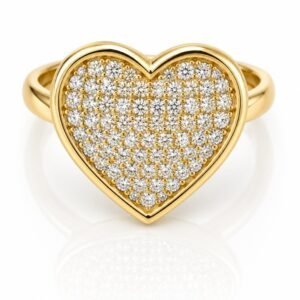 ea82f180-26ec-4db3-791e-08df03768314.jpg Anillo Corazon Pave CZ 14k Size 8 Weight 3,1gr