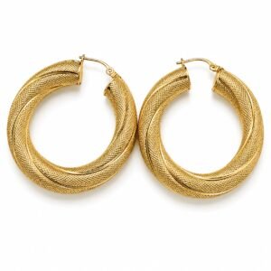 argollas Nevadas Extra Gruesas 10k Paso 3 x 6mm Weight 5.5gr Y