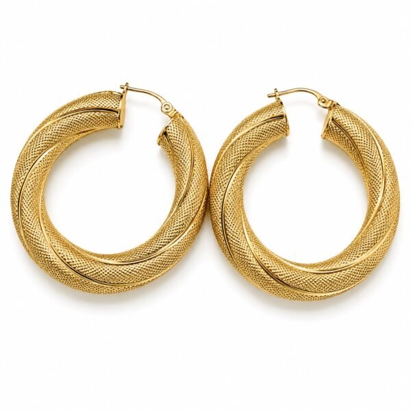 argollas Nevadas Extra Gruesas 10k Paso 3 x 6mm Weight 5.5gr Y