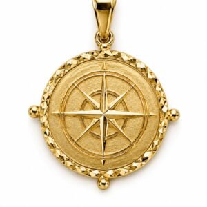 efedff6d-7845-4edc-6093-08def2f21793.jpg Dije Placa Brujula 14k Weight 2.8gr