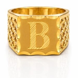 f465a83a-aff6-4dbc-7969-08df03768314.jpg Anillo De Hombre Letra B 10k Size 10 Weight 4gr