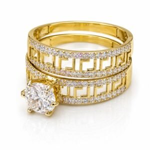 fd61b983-8271-4e99-ec01-08def9ae97e5.jpg Anillo conjunto Matrimonio 10k Size 7 Weight 3.9gr