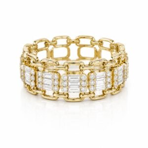 fd87a37f-95d4-48a3-7af9-08df03768314.jpg Anillo Alianza Pave 14k DIA Size 7'' Weight 3.9gr /0.48 CT