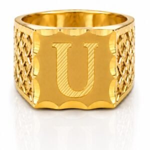 fe04bb1e-7467-44c5-796b-08df03768314.jpg Anillo De Hombre Letra U 10k Size 8.5 Weight 4.3gr