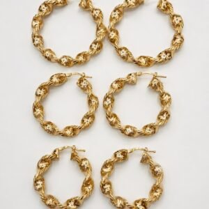 Argollas Torcidas Griegas YF 10k Size 2 Weight 3.6gr