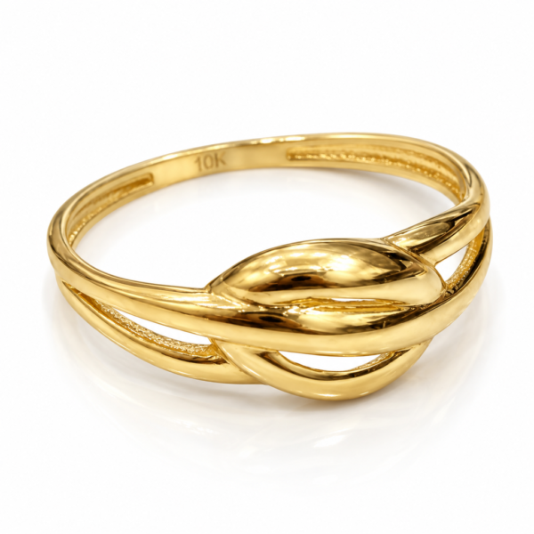 Anillo Fancy Retorcido 10K Size 7 Weight 1.2gr