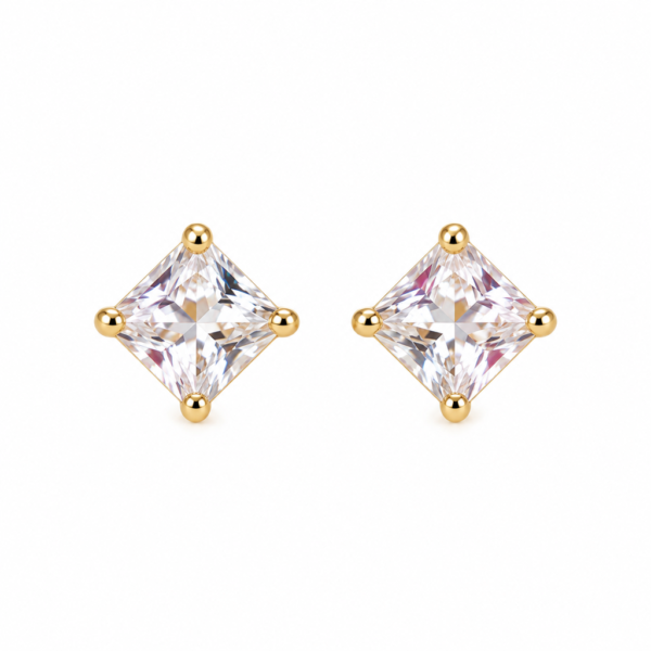 Pendientes Square Piedra 14K 15705