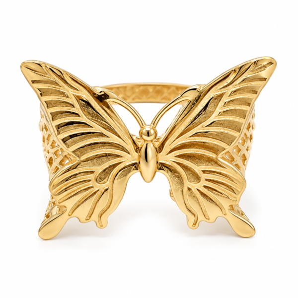 Anillo Mariposa Bordado 10K Size 6 Weight 3.2gr K7754B