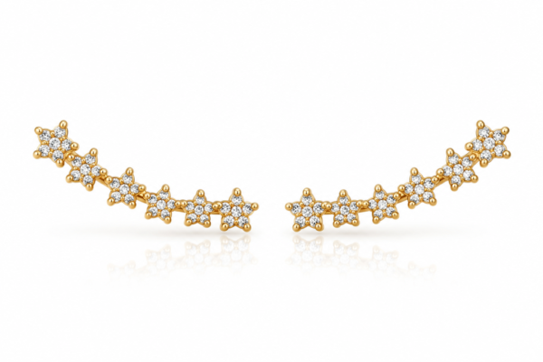 Pendientes Estrellas 14k Weight 0.9gr
