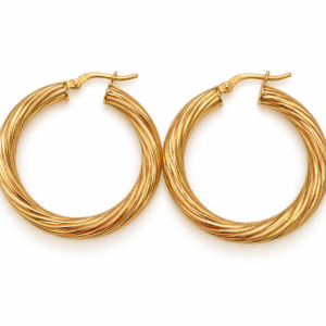 406f75fc-e111-46d3-1853-08df1b1f8bc5.png Argollas Torcidas Fancy Tubo Medio 10K 4 Weight 3.4gr