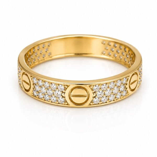 Anillo Cartier CZ 14k Size 6.5 Weight 1.8gr