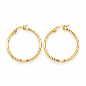argollas Estilo JLO MINI 14k Weight 1.8gr