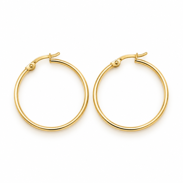argollas Estilo JLO MINI 14k Weight 1.8gr