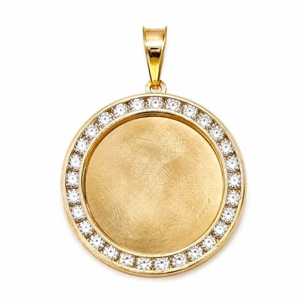 Dije Placa Redonda Zc Anier 10k Weight 5.1gr