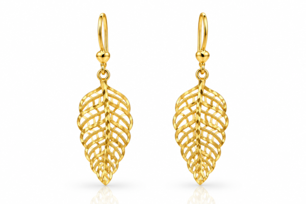 Pendientes Hoja Cierre 14k Weight 3.5gr