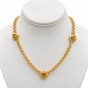 630b3ac6-6a26-4a0c-c564-08df0d4f78be.png Gargantilla Rosa Rolo 10K Size 16 Weight 10.8gr