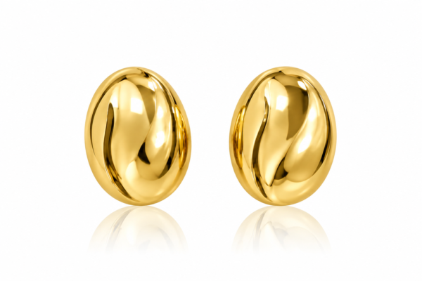 Aretes Omega Fancy 10k  Weight 3.8gr