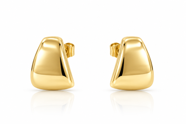 Pendientes Plain Twist 14k Weight 3.6gr