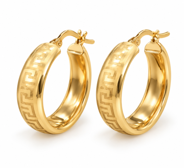 argollas Estilo Griegas Planas 10k Size 2 x 5mm Weight 3.3gr K32443
