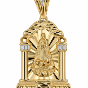 Dije Virgen Caridad Casa 3D Mini 10k Size  Weight 7.6gr K76444