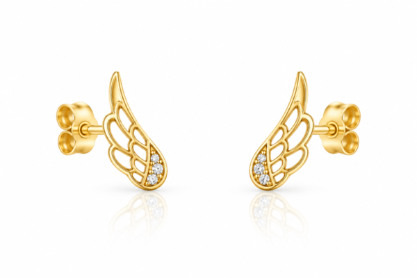 Pendientes Wings 14k