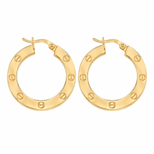 argollas Cartier Plano 14k Weight 3.6gr