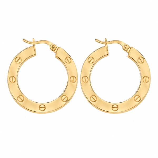 argollas Cartier Plano 14k Weight 3.6gr