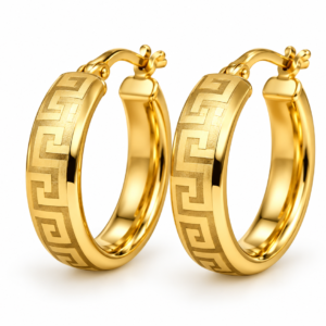 Argollas Estilo Griegas Planas 10k Size 2 Weight 4.1gr K32455C