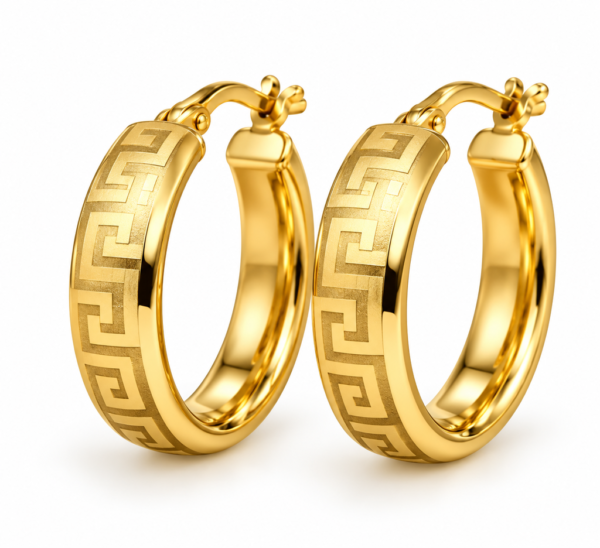 Argollas Estilo Griegas Planas 10k Size 2 Weight 4.1gr K32455C
