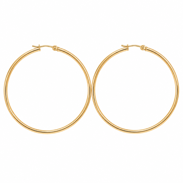 argollas Estilo JLO 14k Weight 3gr