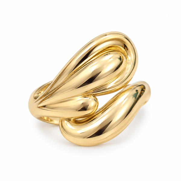 Anillo Gota Estructural Fancy 10K Size 7 Weight 2.2gr