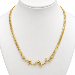 Gargantilla Delfin Bizmark 10K Size 16 Weight 9.2gr