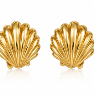 Aretes Omega Concha 10k Weight 3.1gr