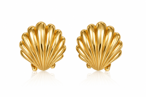 Aretes Omega Concha 10k Weight 3.1gr