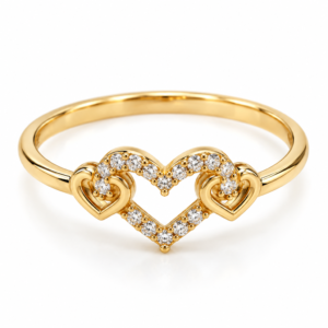 cbeb25bf-27f7-4edc-2646-08df1d6cb0a1.png Anillo Fancy Tres Corazon CZ Size 7 Weight 1.1gr