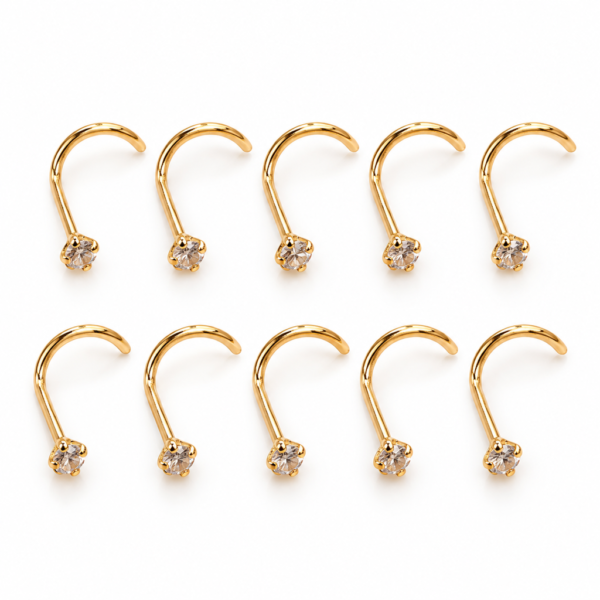 Piercing Nariz Piedra UNIDAD 14k
