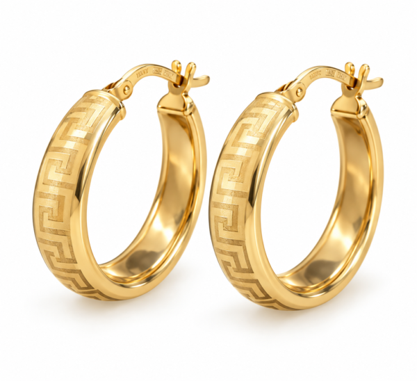 argollas Estilo Griegas Planas 10k Size 3 x 5mm Weight 4gr K32443A
