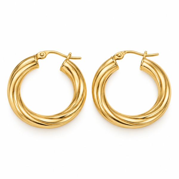 argollas Torcidas Pulidas 1 14k Weight 2gr