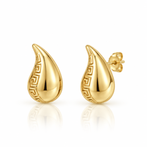 df493a63-0ab1-4f91-c258-08df0d4f78be.png Pendientes Gota Borde Griego Pequeno 14k Weight 2gr
