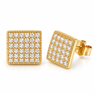 ec38b5fb-ddb0-46b2-25ed-08df1d6cb0a1.png Pendientes Square Mini Full Pave 5x5 Concavo 10K Weight 1.6gr K15715O