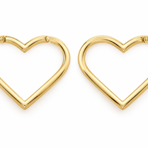 argollas Corazon R 10k Weight 2.1gr