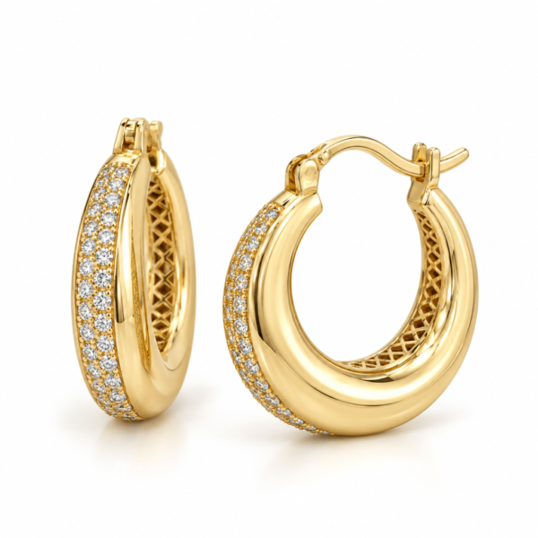 Argollas Zirconia 14K Size  Weight 4.8gr