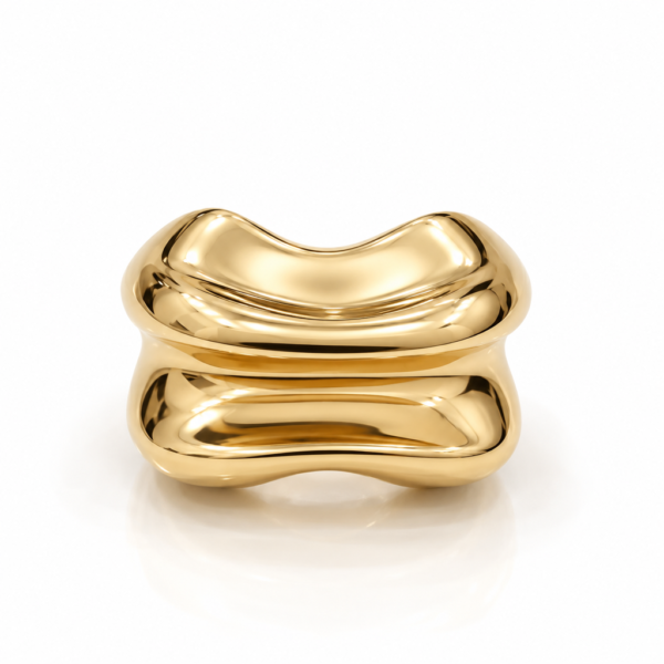 Anillo Fancy Chunky Roxi 10K Size 7 Weight 9.6gr