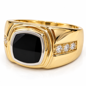 1b8298a6-9d76-43c2-3f3e-08df1dd5e0a9-2.png Anillo Hombre Onix Circular Joseph 10k Size 11 Weight 7.6gr K76352