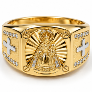 1f48cb7c-e72f-40b2-400d-08df1dd5e0a9-1.png Anillo Hombre Virgen Caridad Joseph 10k Size 11 Weight 6.7gr K76166C